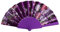 Dance Hand Hero Flower Style Wedding Lace Foldable Chinese Silk Mini Sauna (Purple, One Size)