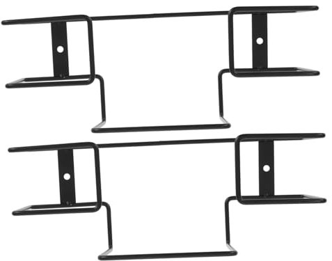 Amosfun 2pcs Glove Box Holder Wall Mount Iron Glove Holder Dispenser Wall-mounted Storage