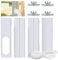 Kit per Finestra per Condizionatore Portatile, Pannello di Tenuta Universale in PVC Regolabile per Finestre a Battente Scorrevoli, Montaggio Senza Attrezzi