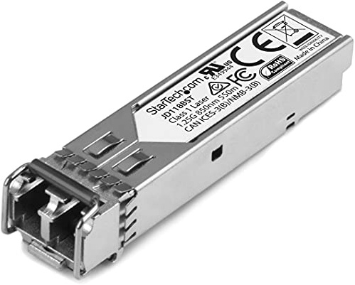 StarTech HPE JD118B Compatible SFP Module, 1000BASE-SX, LC 550m, 850nm | 1GbE Multi Mode (Multimode Fibre) Fibre Optic Transceiver, 1GE Gigabit Ethernet SFP, DDM HPE 5900, 12500, 5500, JD118BST