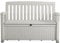 Cottage Garden and Patio Bench Trunk, 227 liters, White, 8 Litres