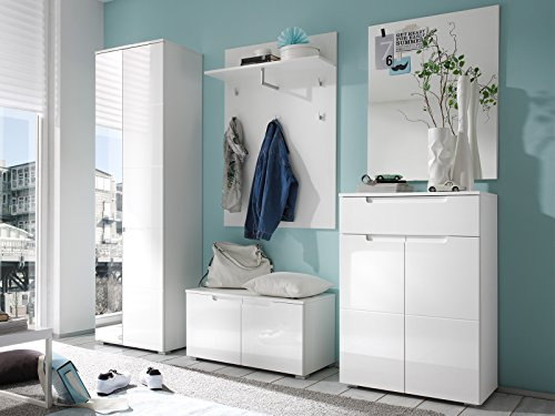 möbelando Garderobe Flurgarderobe Garderobenset Dielenprogramm Flurmöbel Suzette I