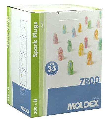 Ohrstöpsel SNR 35dB Moldex Soft SparkPlugs 7800 - 200 Paar