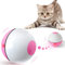 IOKHEIRA Katzenball mit LED-Licht, Elektrisch Zwei-Farben Katzenspielzeug Ball interaktives Spielzeug f¨¹r Katzen, selbstdrehender 360-Grad-Ball, wiederaufladbares interaktives Ball (Rosa)