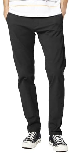 Dockers Herren Smart 360 Flex Chino Slim Hose, Schwarz, 32W / 32L