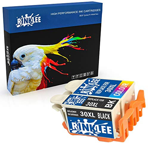 RINKLEE 2 Kompatible 30XL 30 XL 30B 30CL Druckerpatronen Ersatz für Kodak ESP C100 C110 C115 C300 C310 C315 C330 C360 1.2 3.2 3.2S Hero 2.2 3.1 5.1 Office 2100 2150