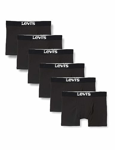 Levi's Herren Solid Basic Boxers (6 Pack) Underwear (6er Pack)