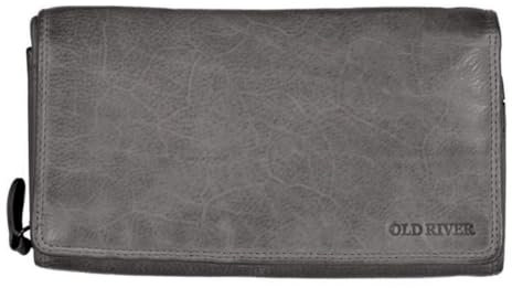 Leder Damen Geldbörse XXL, Lederbörse Portemonnaie Brieftasche Nappaleder, 2 große Geldscheinfächer, Box Travel Organizer Echtleder