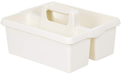 Wham Soft Cream Plastic Handy Kitchen Housekeeper Cleaning Tool Utility Caddy Storage Box
