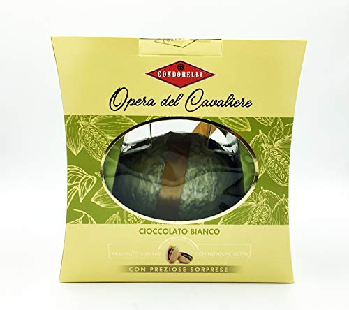 PASQUA 2021 CONDORELLI Opera del Cavaliere Uovo Cioccolato bianco e Pistacchio 330 gr