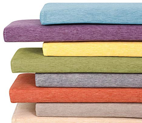 Cuscino per panca da giardino a 2 o 3 posti, 3/5 cm di spessore, 100/120 cm di lunghezza, lavabile, per interni ed esterni e cucina (90 x 40 x 5 cm, beige)