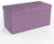 INTIRILIFE Faltbare Sitzbank 76x38x38 cm in Lotus ROSA - Sitzwürfel mit Deckel und Stauraum aus Stoff mit Mulden - Sitzcube Fußablage klappbare Aufbewahrungsbox Truhe Sitzhocker