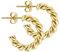 ARTIQO Chunky Creolen Damen Gold | Gedrehte Statement Ohrringe aus Edelstahl | Wasserfest & Hautfreundlich - Modell Pinky