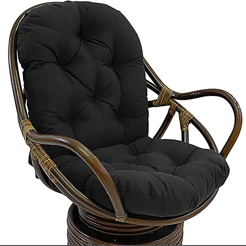 JIcloun Schaukelkissen Ersatz Outdoor/Indoor, Weich Verdickt Waschbar Sitzkissen Fester Twill Drehstuhl Schaukelstuhl rutschfeste Stuhlauflage für Liege Rattan Garten Terrasse Matte,A15