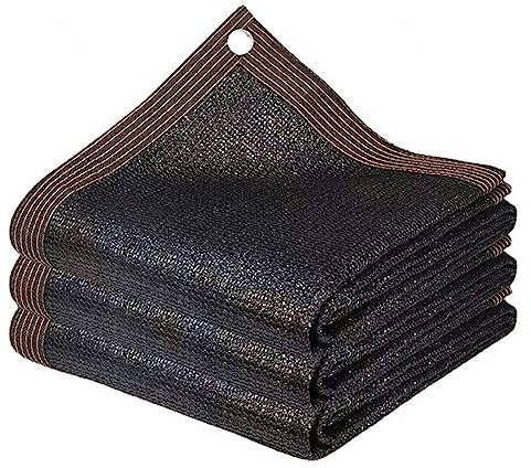 PanHuiWen Voile D'Ombrage 4x3 Ombriere Toile D'Ombrage 3x4 ImperméAble Filet Moustiquaire Tissu D'Ombre pour Pergola, Plantes De Jardin Noir,2x4m