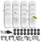 32 Pièces Filtre Fontaine Eau Chat en Acier Inoxydable,16 Filtres à Charbon et 16 Eponges de Préfiltration,Convient aux Abreuvoirs pour Chats en Acier Inoxydable de 3.2L/2L