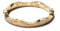 Silberring 925 Bandring rotvergoldet matt gewellt asymmetrisch Vorsteckring #58