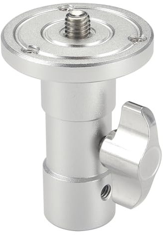 PHOCUS Baby Ball Head Adapter (5/8 Bolt to 3/8 Thread) C Stand Camera Mount Adapter for Tripod Head to Photography Light Stand with Baby Pin or Junior Receiver