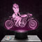 Nachttischlampe Motorrad Pin Up Vintage deko Sexy. Geschenkidee Mann objekt Motorrad Pin Up Vintage Nachtlicht Erwachsene deko Zimmer. Weihnachten