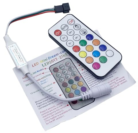 WS2812 WS2811 Led-leuchten Controller RF 21Key Remote Wireless 350 + Traum Wirkung 4pin SM JST RGB IC Led streifen Licht DC5-24V (3PIN For WS2811 WS2812B)