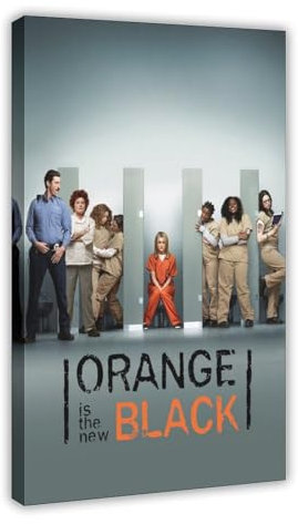 AAVEDA Leinwandposter TV Orange Is The New Black, Schlafzimmerdekoration, Sportlandschaft, Büro, Raumdekoration, Geschenk, Rahmen-Stil, 30 x 45 cm