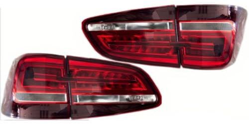 FKLJRRD Auto Rückleuchten für VW Sharan 2016,Auto Heckleuchte Rückfahrlicht Bremslicht Stop Turn Rücklichter Auto Zubehör