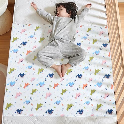 MooMoo Baby Wasserdichte Unterlage für Töpfchentraining, wiederverwendbar, Matratzenschutzmatte, auslaufsicher, für Kinder, Bettnässen