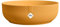 elho Jazz Bowl 28 - Blumentopf für Innen - 100% Recyceltem Plastik - Ø 27.5 x H 9.0 cm - Gelb/Amber Gelb