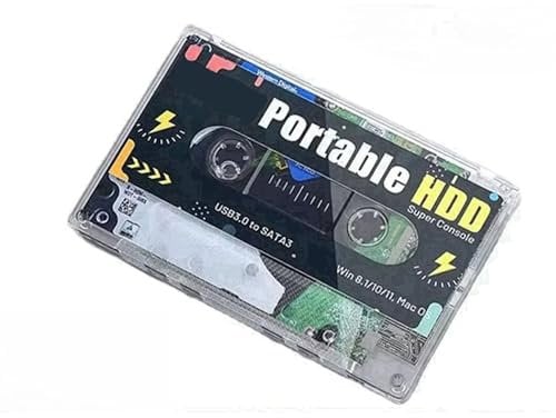 XIXIMENG 320G Portable HDD External Gaming Hard Drive,Built-in 60000+ Retro Games,Batocera 33 Gaming System,Compatible with Classic Emulators&Windows Vista/Win 7-10,SATA 3.0 (With Controller)