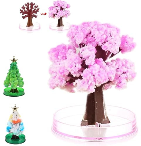 Albero Magico Divertente, Albero Di Natale Magico In Crescita, Albero Di Natale Magico In Crescita Di Cristallo, Albero Di Natale Magico, Albero Di Natale Magico Di Cristallo (Rosa)