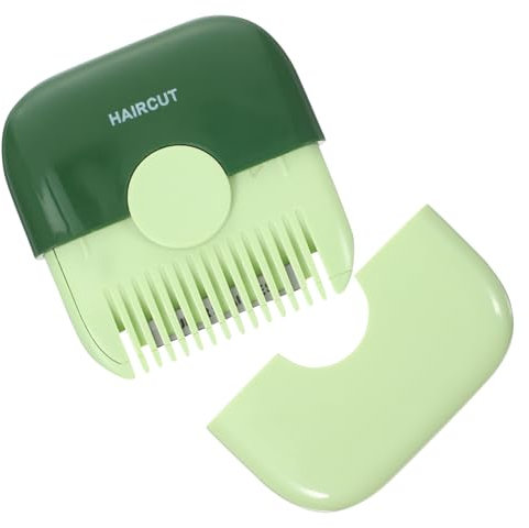 IWOWHERO Tondeuse à Cheveux Manuelle Portable Pour Pointes Fourchues Pratique Et Pour Filles Et Femmes Design Élégant Vert Avocat