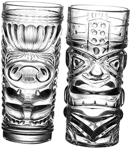 MAGICLULU 2stücke Teiliges Kreative Cocktailgläser Mit Tiki-design Transparentes Trinkglas Für Bar Und Restaurant Fassungsvermögen Dekoration Für Partys Und Veranstaltungen