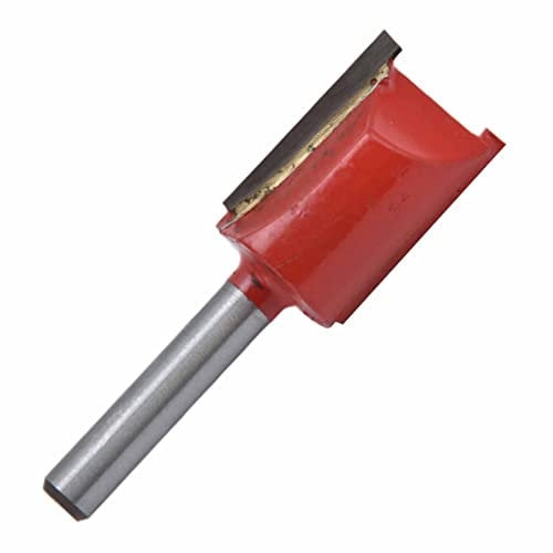 Trimming Slotting Router Bit, 2 Flute Alloy Steel Woodworking Tool with 1/4in Shank, for Projects and Templates (1/4''*17mm)
