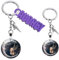 Porte-Clés Original, Avec ou Sans Prénom, Fée, Lune, Poésie, Rêverie, Personnalisable, Bijou de Sac, Porte Clef pour Fille ou Femme (Style 1 sans Prénom)