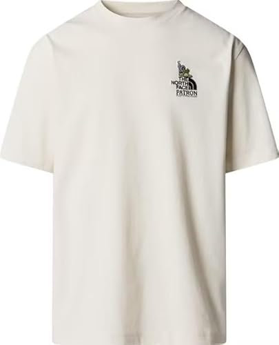 THE NORTH FACE NF0A8C2TQLI U SS CLEAN Trails Oversized Tee T-Shirt Herren White Dune Größe L
