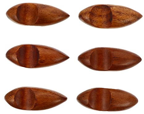 SOLUSTRE 6pcs Wooden Chopstick Rests Multipurpose Chopstick Stands for Home Kitchen for Cutlery Storage