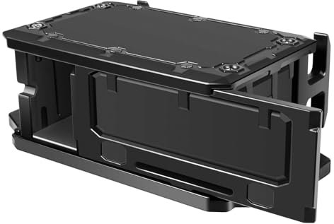 MTAURRY CLB-1002 Track Mounted Battery Box for Fish Finders, Fit for Most 7, 9, or 10 Ah 12v Batteries,Compatible with The YakAttack Switchblade Transducer Arm