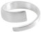 Vipfashion797 Ring Damen Silber 925 – Offener Bandring Minimalistisch, Matt Gebürstet, Verstellbar – Moderner Fingerring aus Sterlingsilber