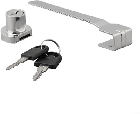 Schrankschloss für Glastüren Zinklegierung mit Schlüssel für Vitrinen (klein)