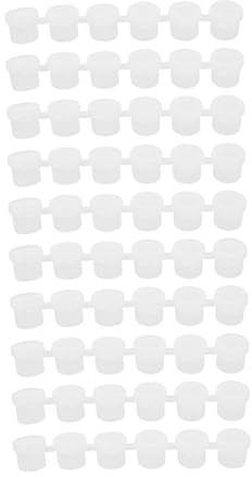 Gadpiparty Pots de Peinture Vides 5 ML Bande 6 Compartiments Plastique Transparent pour Artistes Garçon et Filles Usage Scolaire Loisir Créatif Peinture Fête DIY