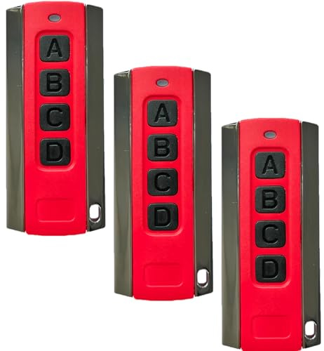Garagentoröffner Handsender 868MHz für Sommer Pearl Twin S10019-00001, 4 Kanale Handsender für SOMloq2, 4018V0004, für 4015862001900 Garagentor Fernbedienung Sender (3 Stück)