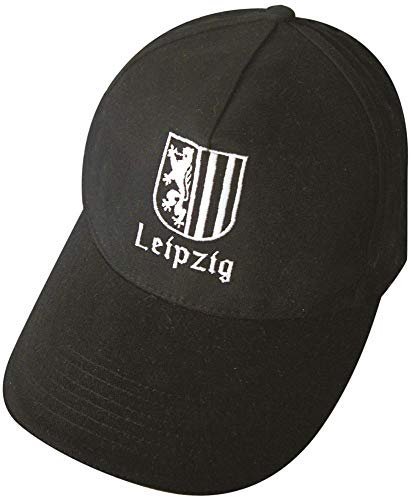 Fan-O-Menal Baseballcap mit Stick - Leipzig - 68861 schwarz - Cap Kappe Baumwollcap