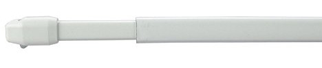 WR-Design 2er Set Vitragestangen Scheibengardinen Stange Farbe weiß - 30-180 cm ausziehbar (50-90 cm)