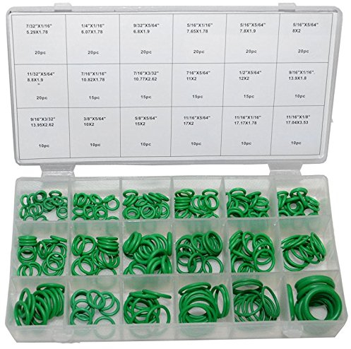 270 tlg. Set Dichtungsringe O-Ring Dichtung für kfz Klimaanlage Ring Grün von rg-vertrieb