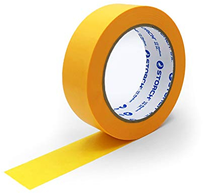 Storch SUNNYpaper Malerkreppband Klebeband - DAS GOLDENE UV MEDIUM 19 mm x 50 m (3 Stück)