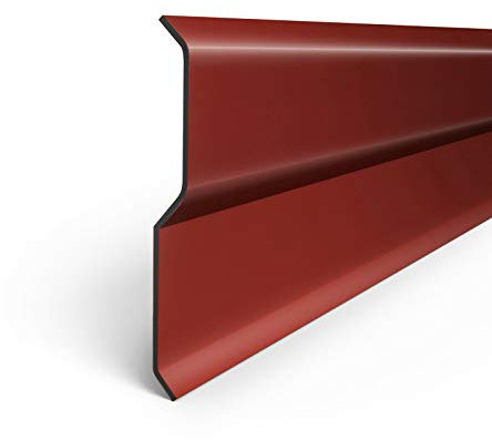 Aluminiumblech Wandanschlussleiste Wandanschlussschiene 2 Meter Farbe KASTANIE