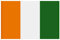Blackshirt Company Elfenbeinküste Fahne Elfenbeinküste National Länder Flagge mit Ösen 150 x 90 cm Farbe Mehrfarbig