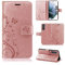 betterfon Hülle Kompatibel mit Samsung Galaxy S21 5G | Klapphülle Schutzhülle mit Kartenfächer Kompatibel für Galaxy S21 5G | Magnetverschluss Klapphülle | Rosegold