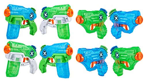 X-Shot Water Warfare Fast Fill Value Pack, 4 x Stealth Soaker Blaster, 4X Nano Blaster, Wasserblaster, X-Shot Wasserpistole