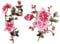 CENPEK Aufnäher mit Rosen-Motiv, zum Aufnähen, für Kleider, Hut, Tasche, Jeans, Basteln, Basteln, Kleidung, Zubehör, Rosa, 2 Stück